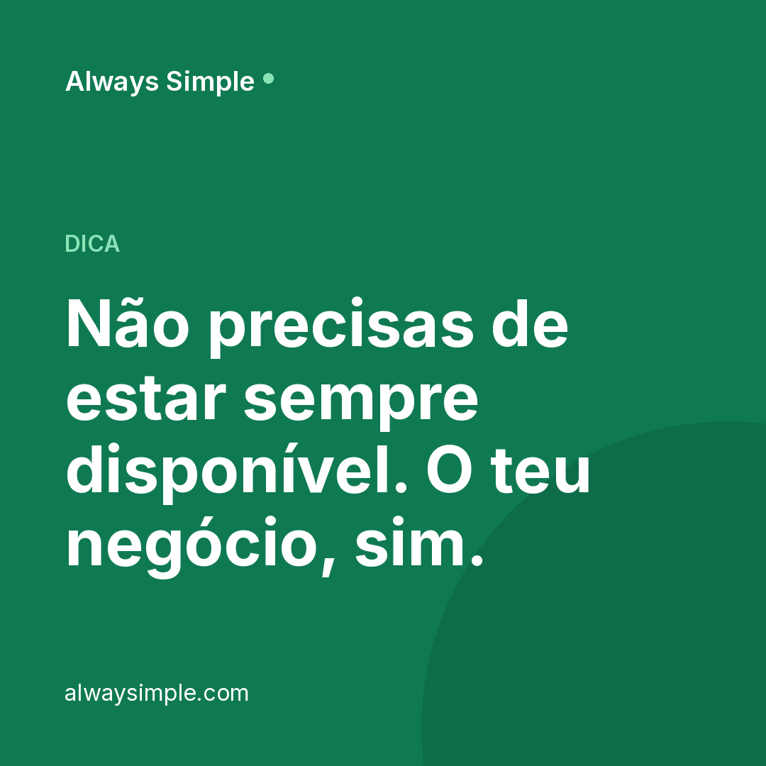 Há uma diferença entre teres descanso e deixares o telefone sem resposta.

Tu me