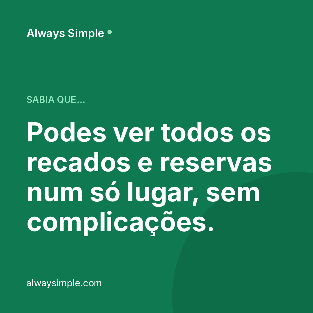 A Always Simple não só atende as chamadas — regista tudo para consultares quando